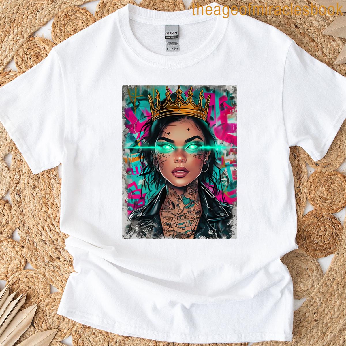 Neon Crowned Oracle T-shirt
