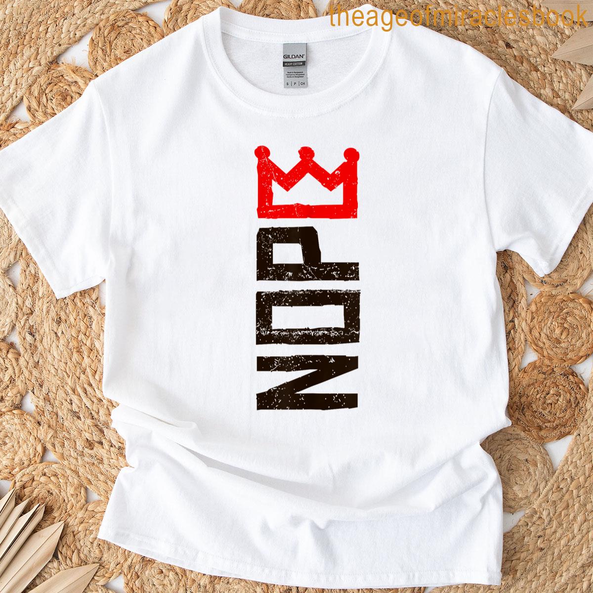 Nope No Kings Protest Sign Vertical T-shirt