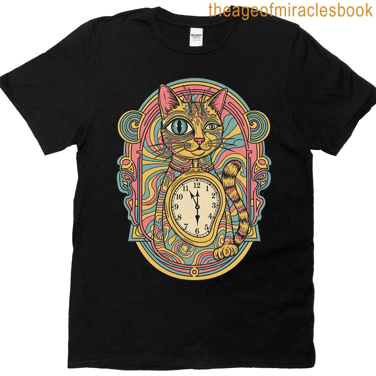 Psychedelic Dream Cat T-shirt