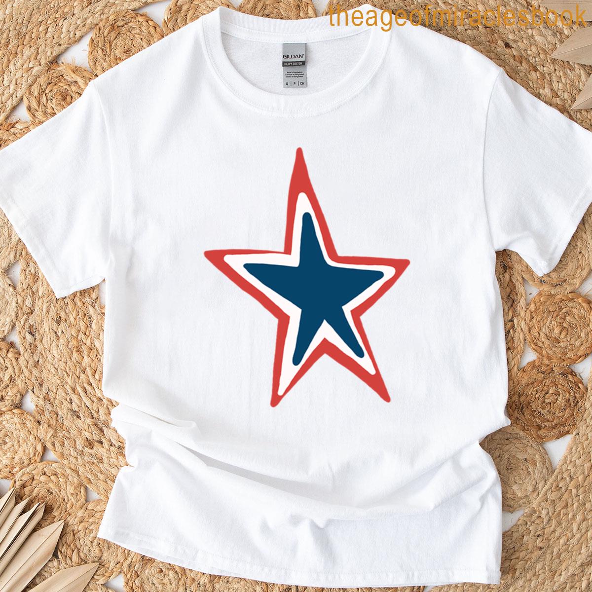 Red White And Blue Star T-shirt