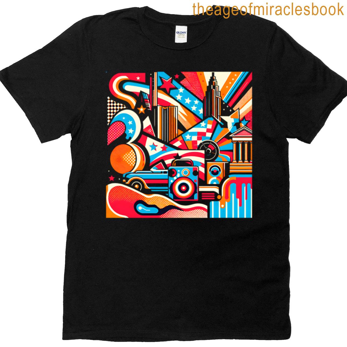 Retro City Pop Art T-shirt