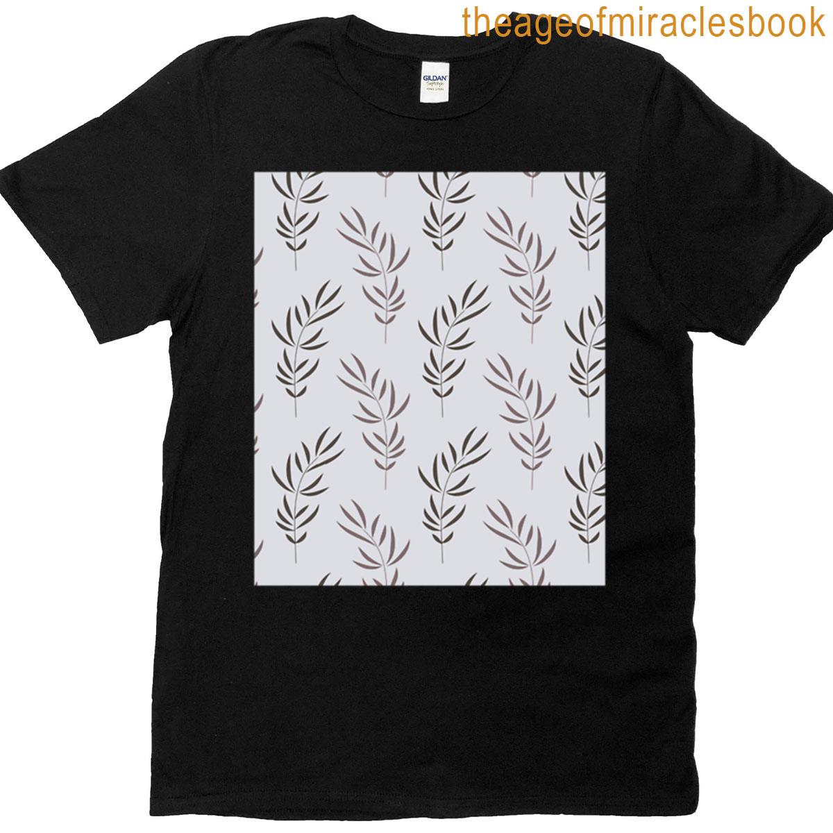 Simple Plants Pattern T-shirt