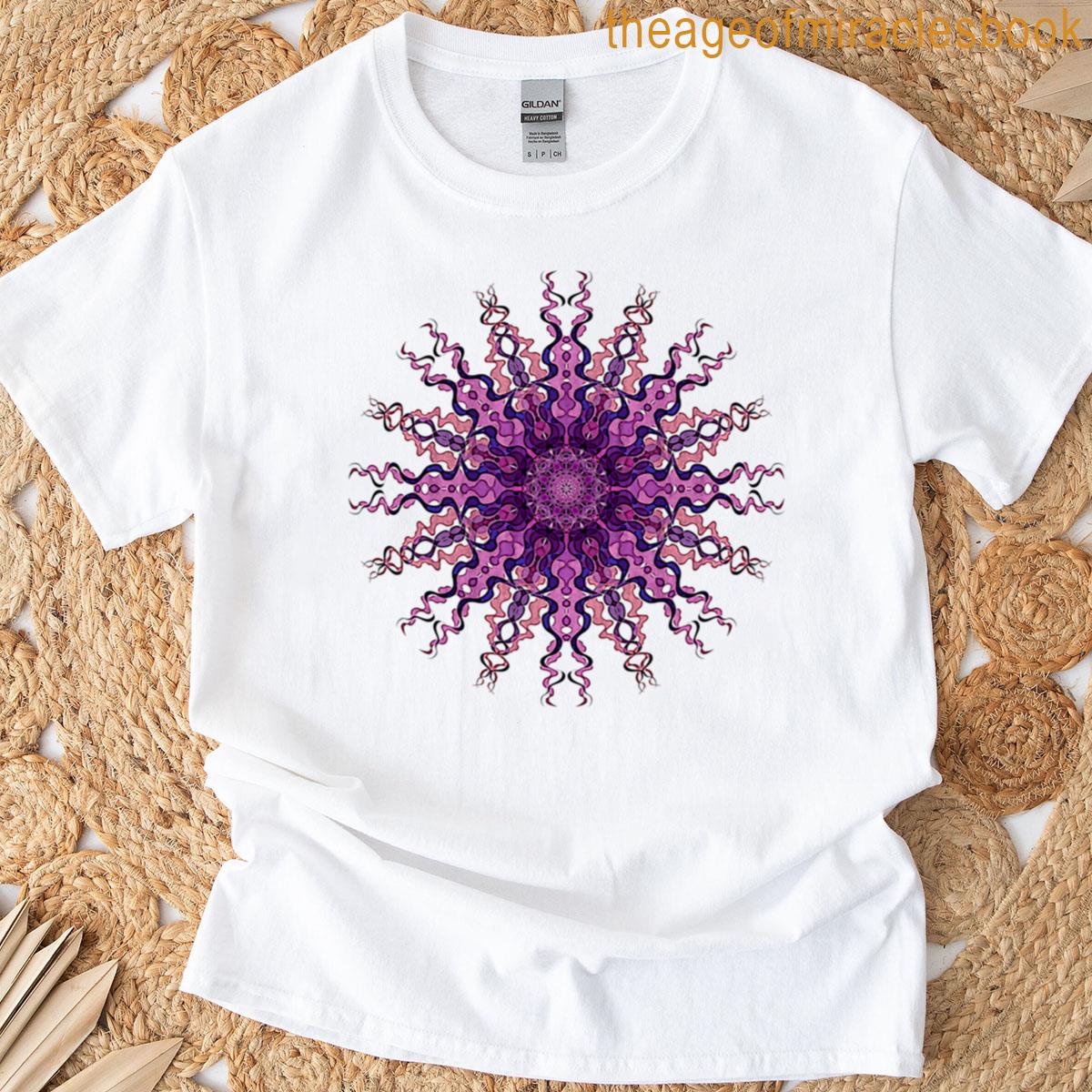 Squiggle Star In Purple T-shirt