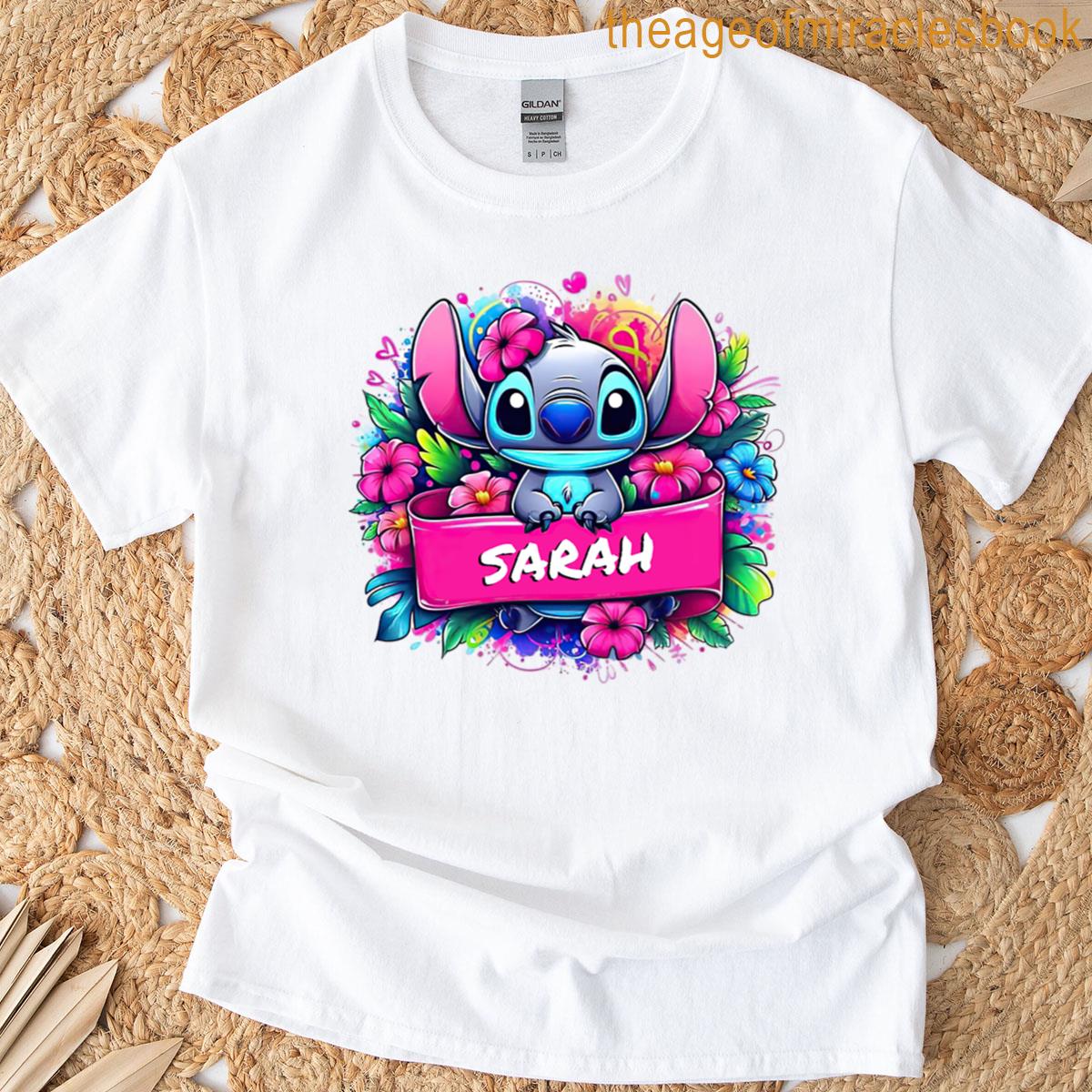 Stitch Sarah Name T-shirt