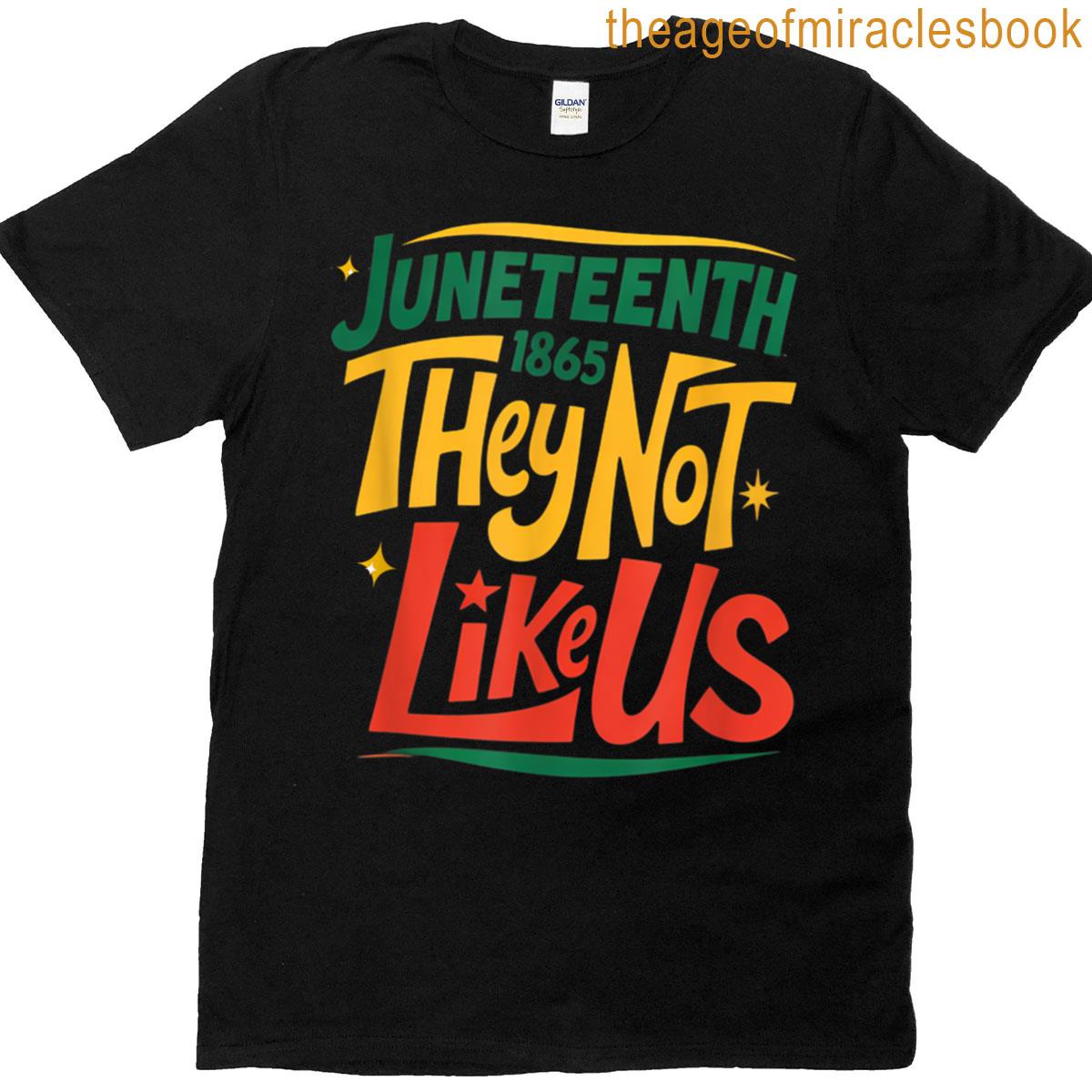 They Dont Like Us Juneteenth 1865 Black Pride T-shirt