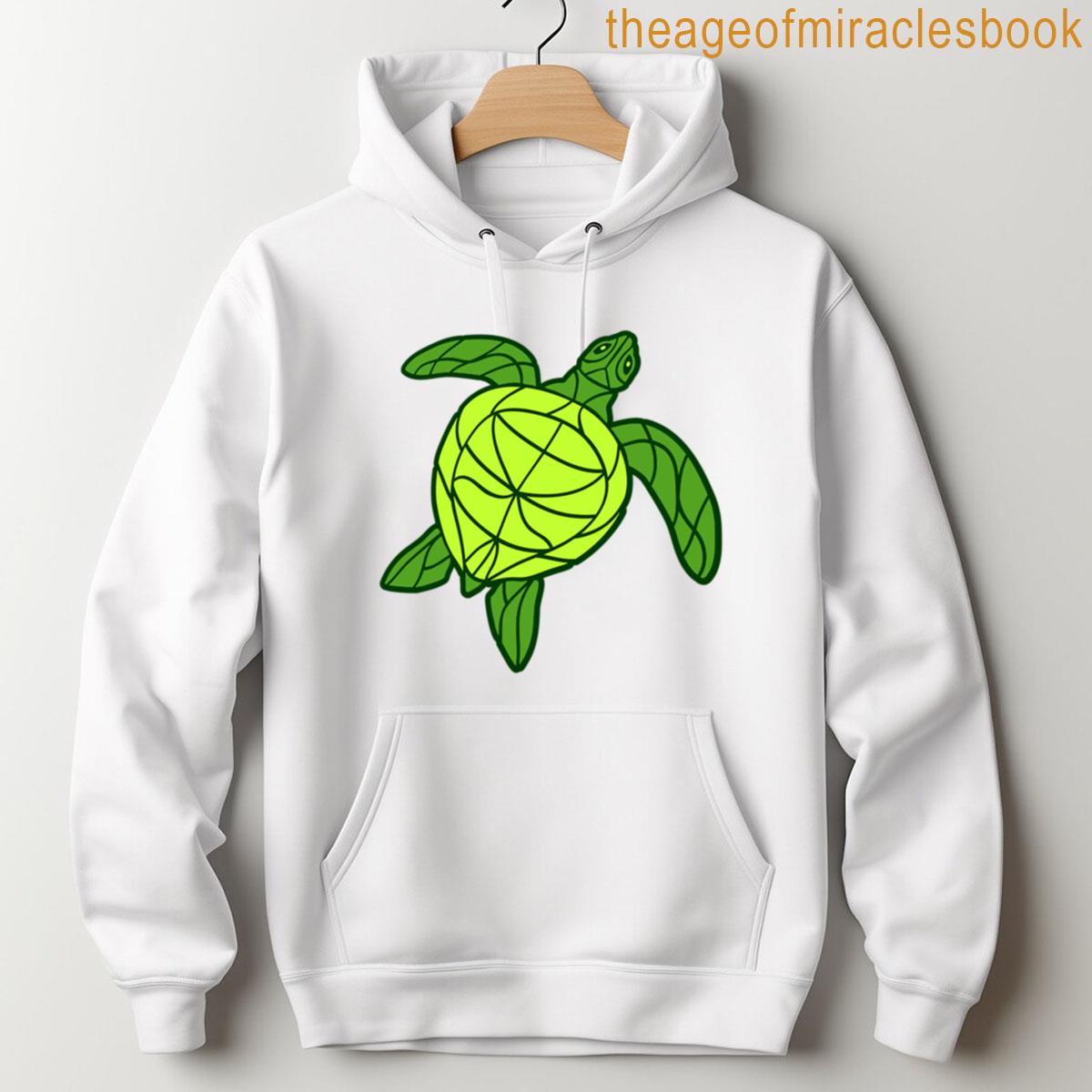 Alternative view of Water Turtle Lines Shell Cool Decorative Design Pattern T-shirt