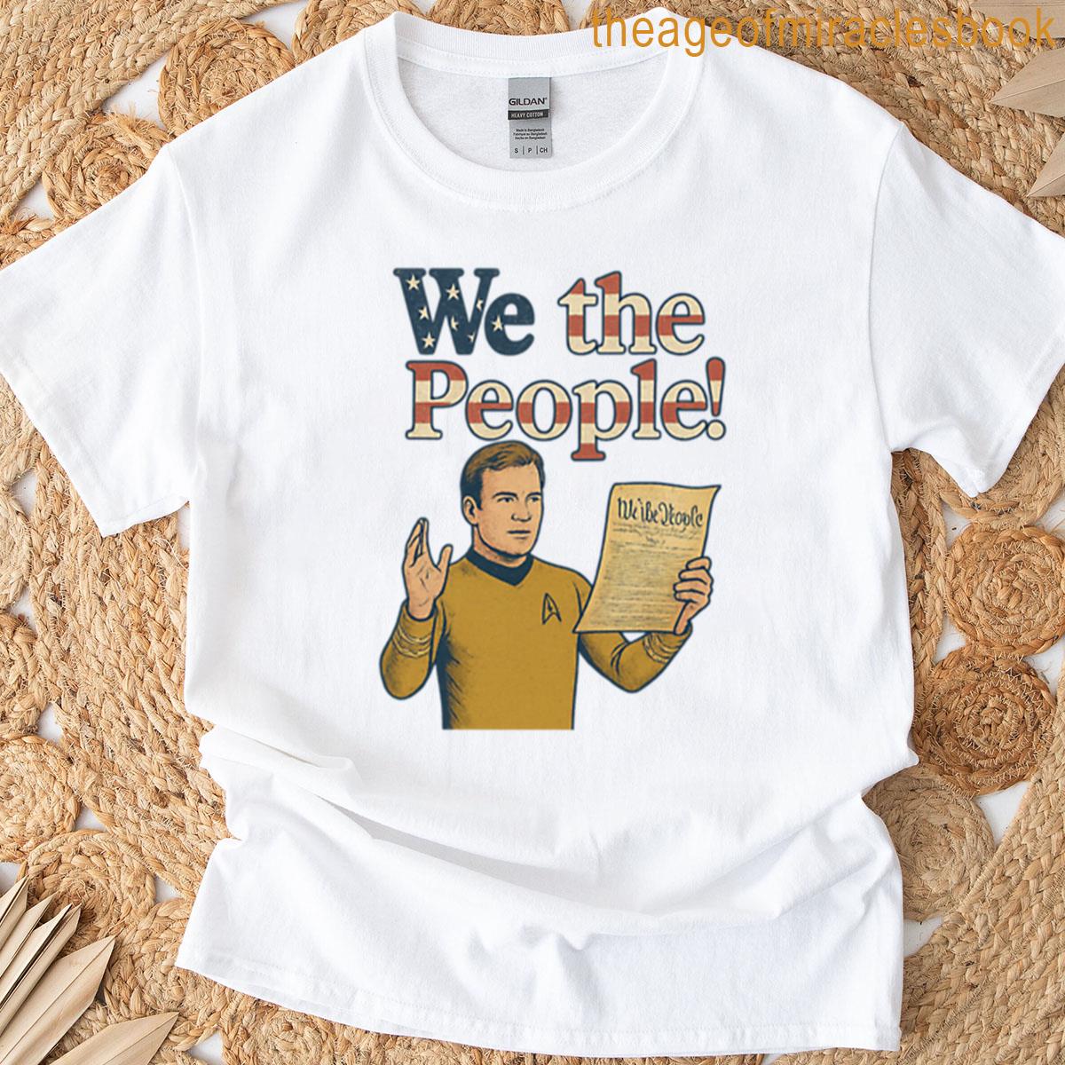 We The People Constitution Reader From The Final Frontier T-shirt