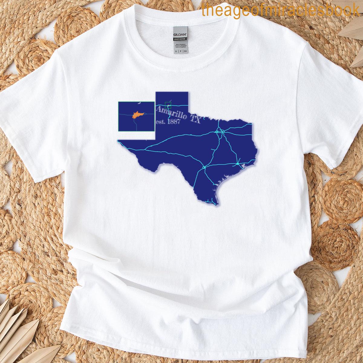 Amarillo Tx Blue T-shirt