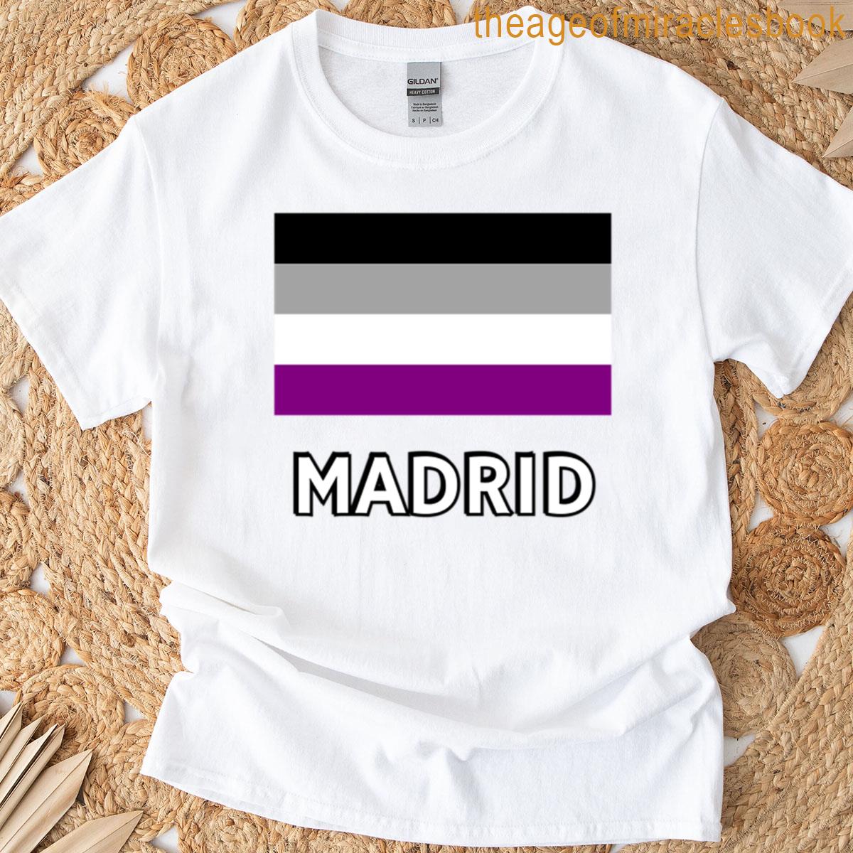 Asexuality Pride Flag Madrid T-shirt