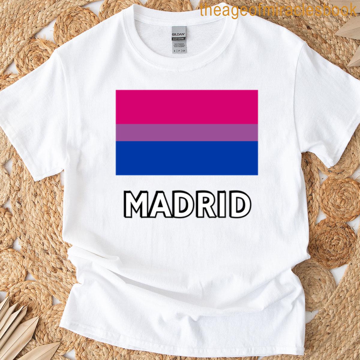 Bi Pride Flag Madrid T-shirt