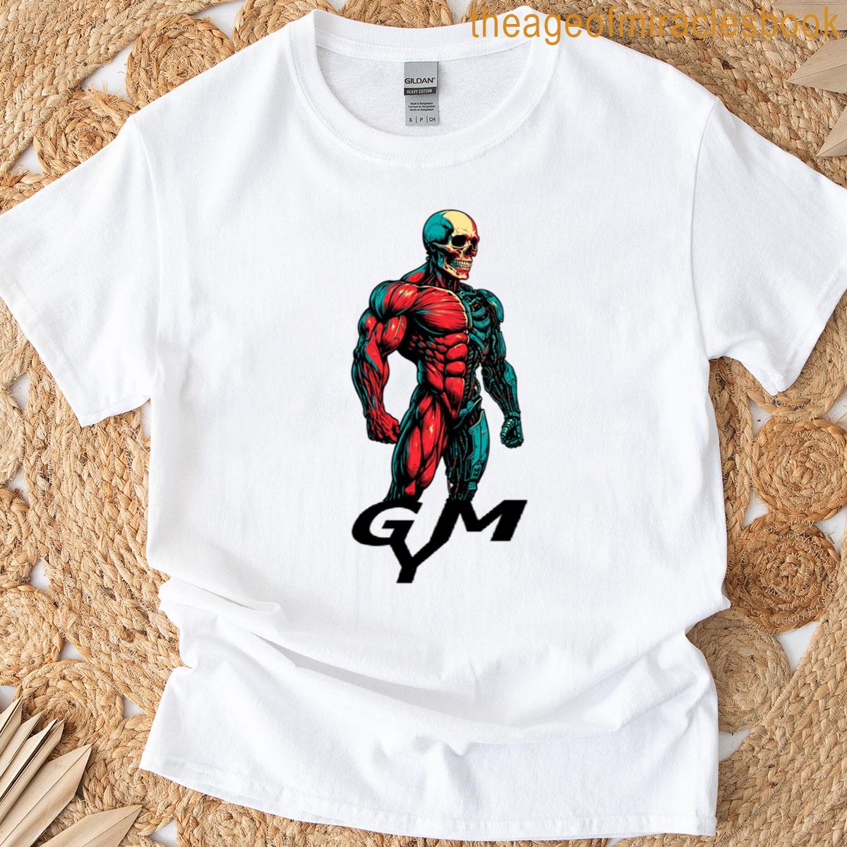 Cybernetic Muscle Warrior Half Human Half Machine T-shirt