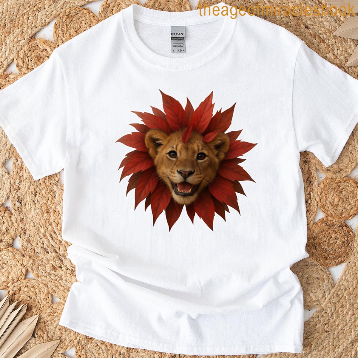 Lion Leaf Mane Oversized T-shirt