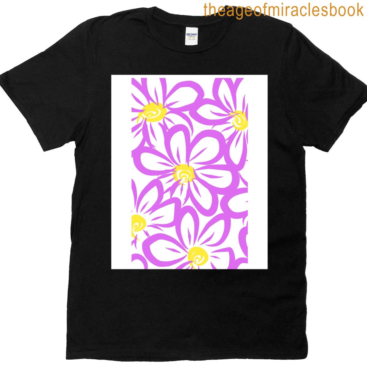 Pink Flowers Graphic T-shirt