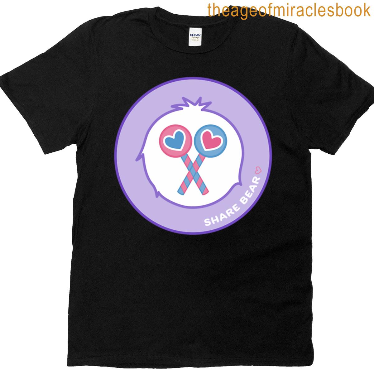 Share Caring Bear Badge — Variant 2 T-shirt