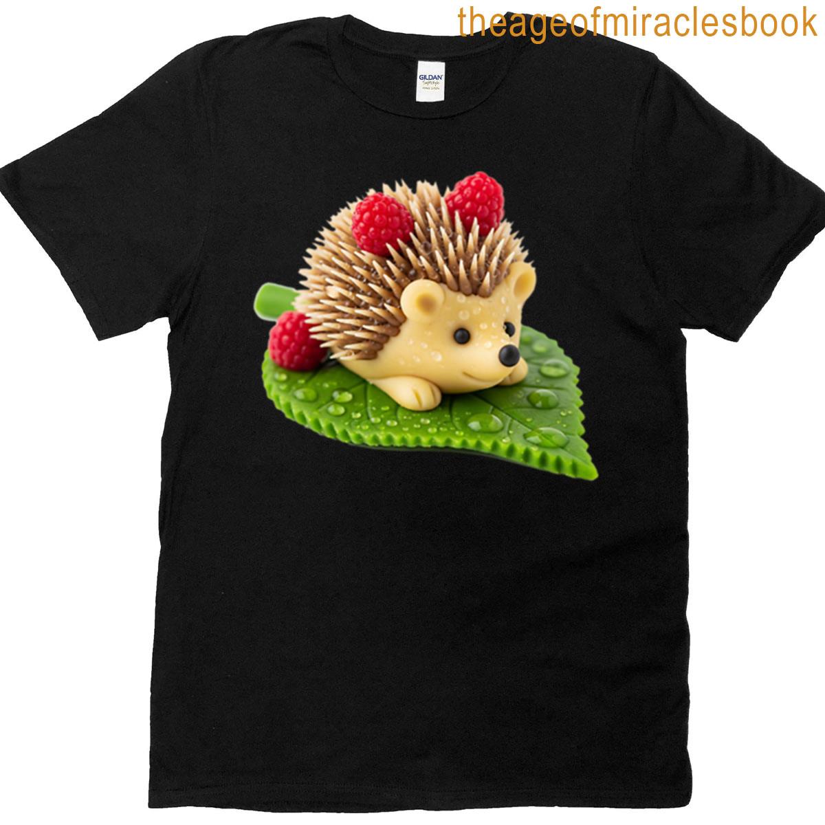 Small Hedgehog Marzipan With Raspberries T-shirt