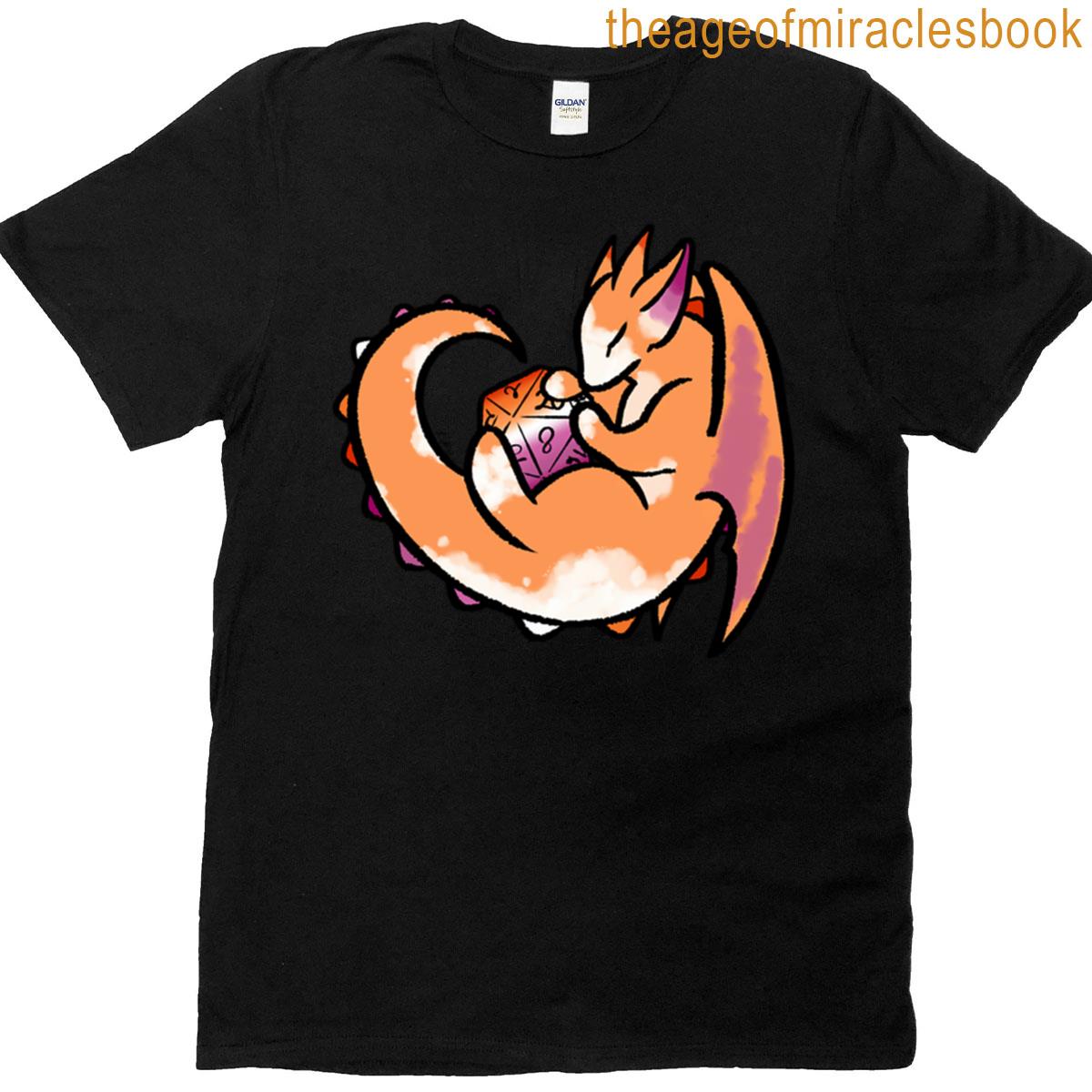 Sunset D20 Dragon T-shirt