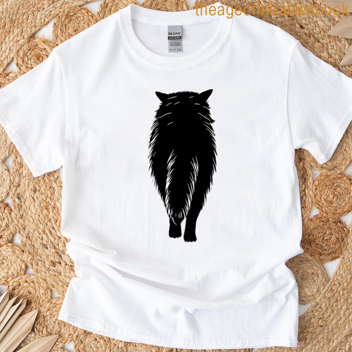Wolf Back View Silhouette Boxy T-shirt