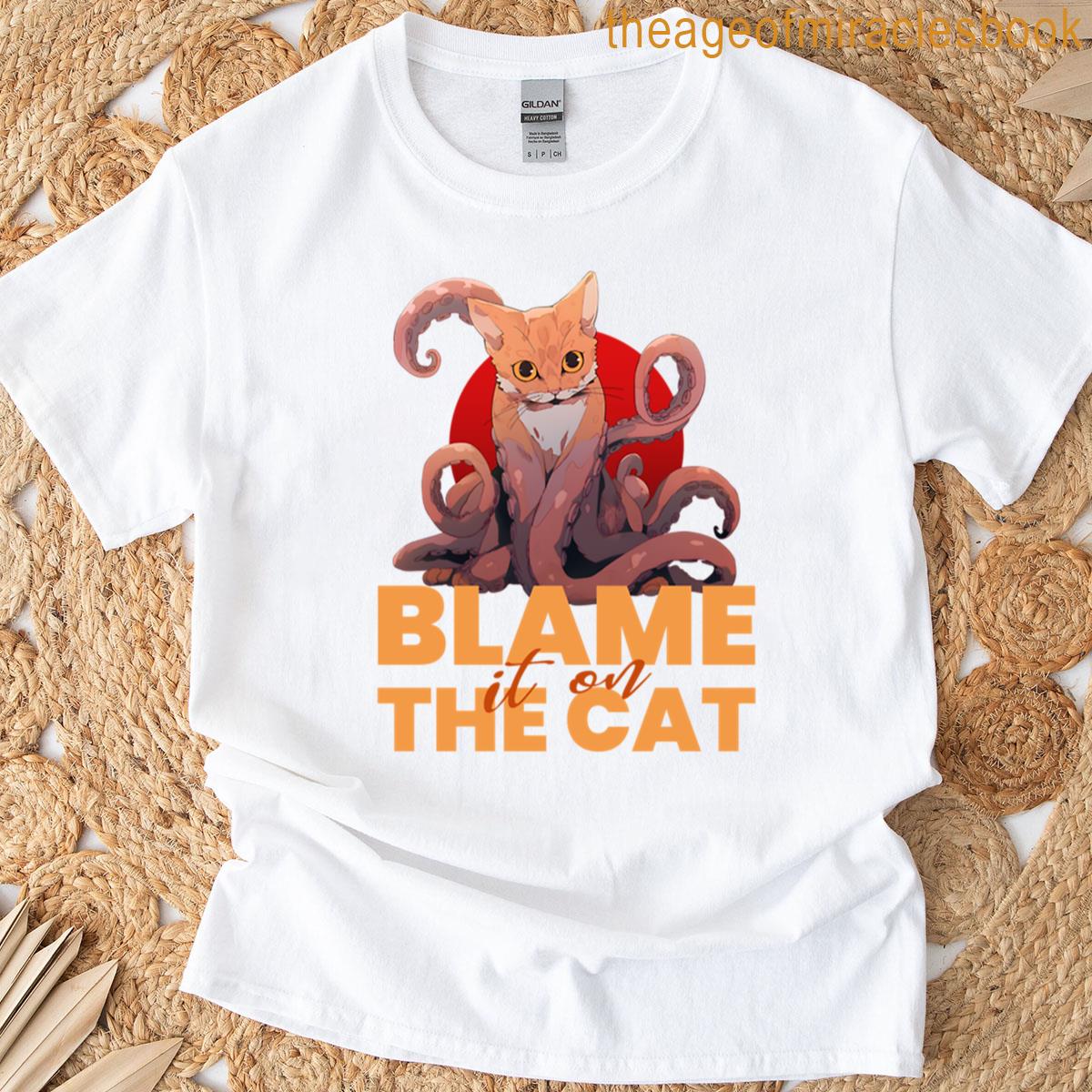 Blame It On The Alien Cat T-shirt
