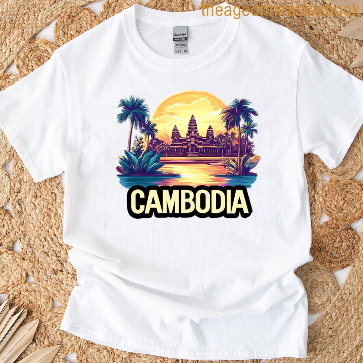 Cambodia Angkor Wat Sunrise Reflection T-shirt