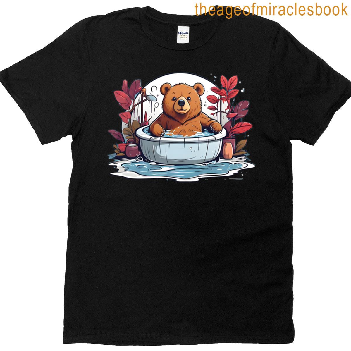 Cute Bear In The Jacuzzi T-shirt