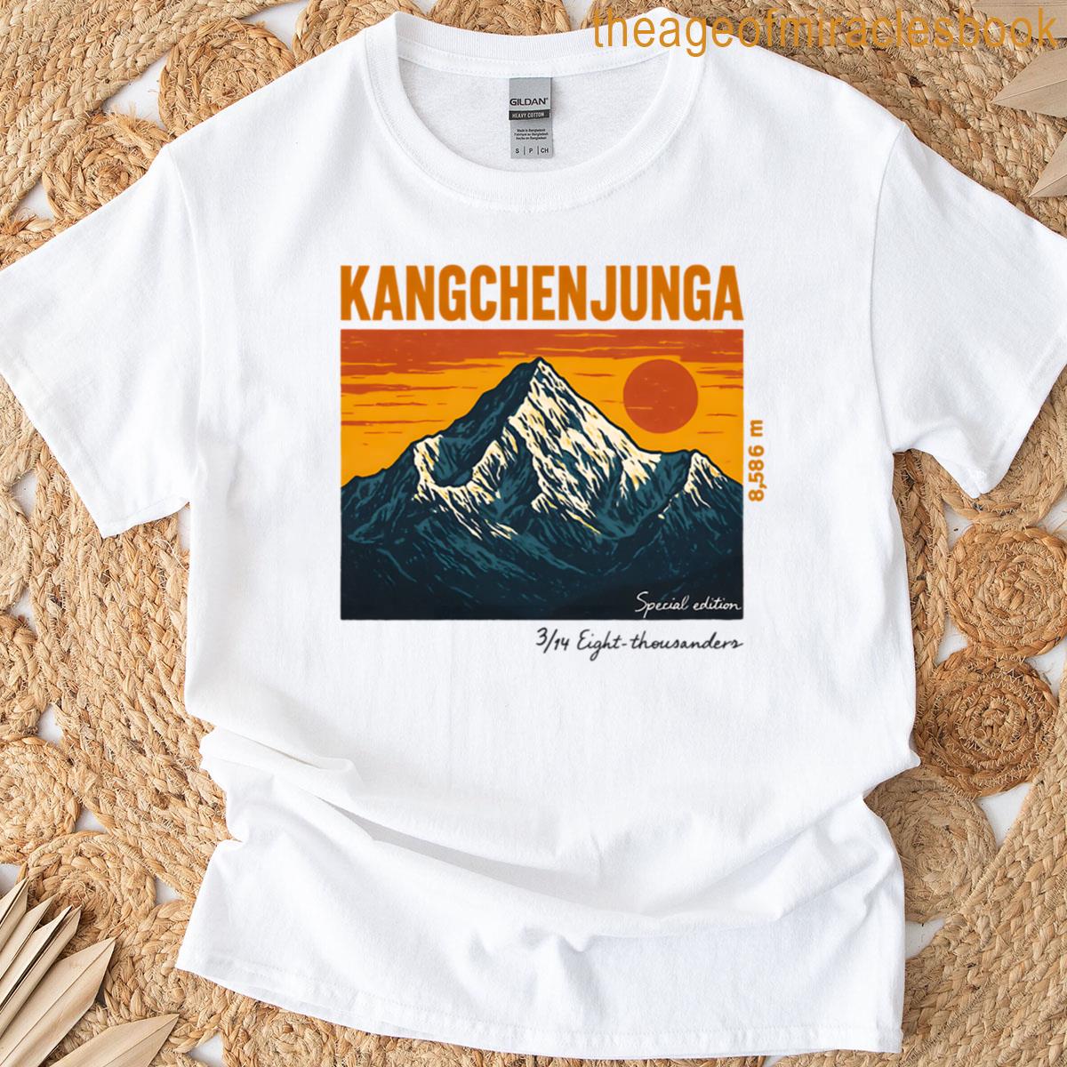 Mount Kanchenjunga – Vintage Mountain Print T-shirt