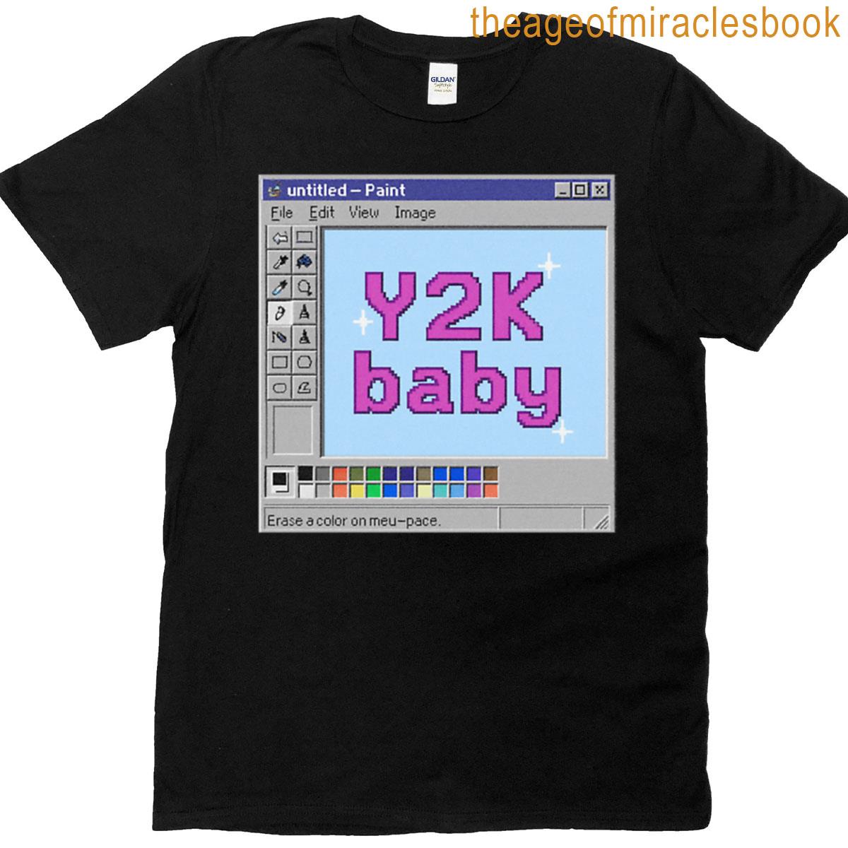 Nostalgic Paint Window Y2k Baby T-shirt