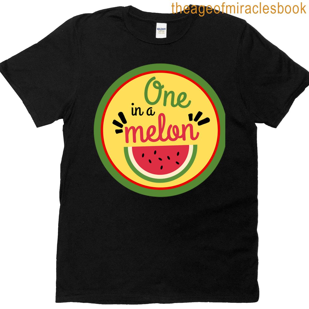 One In A Melon Cute Watermelon Pun Design T-shirt