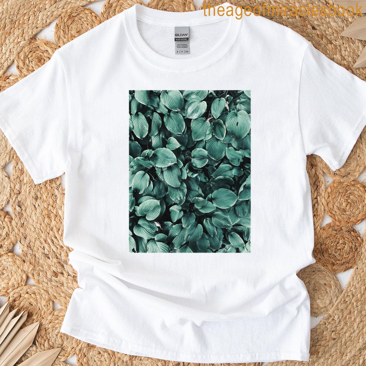 Pattern Of Green Leaves T-shirt