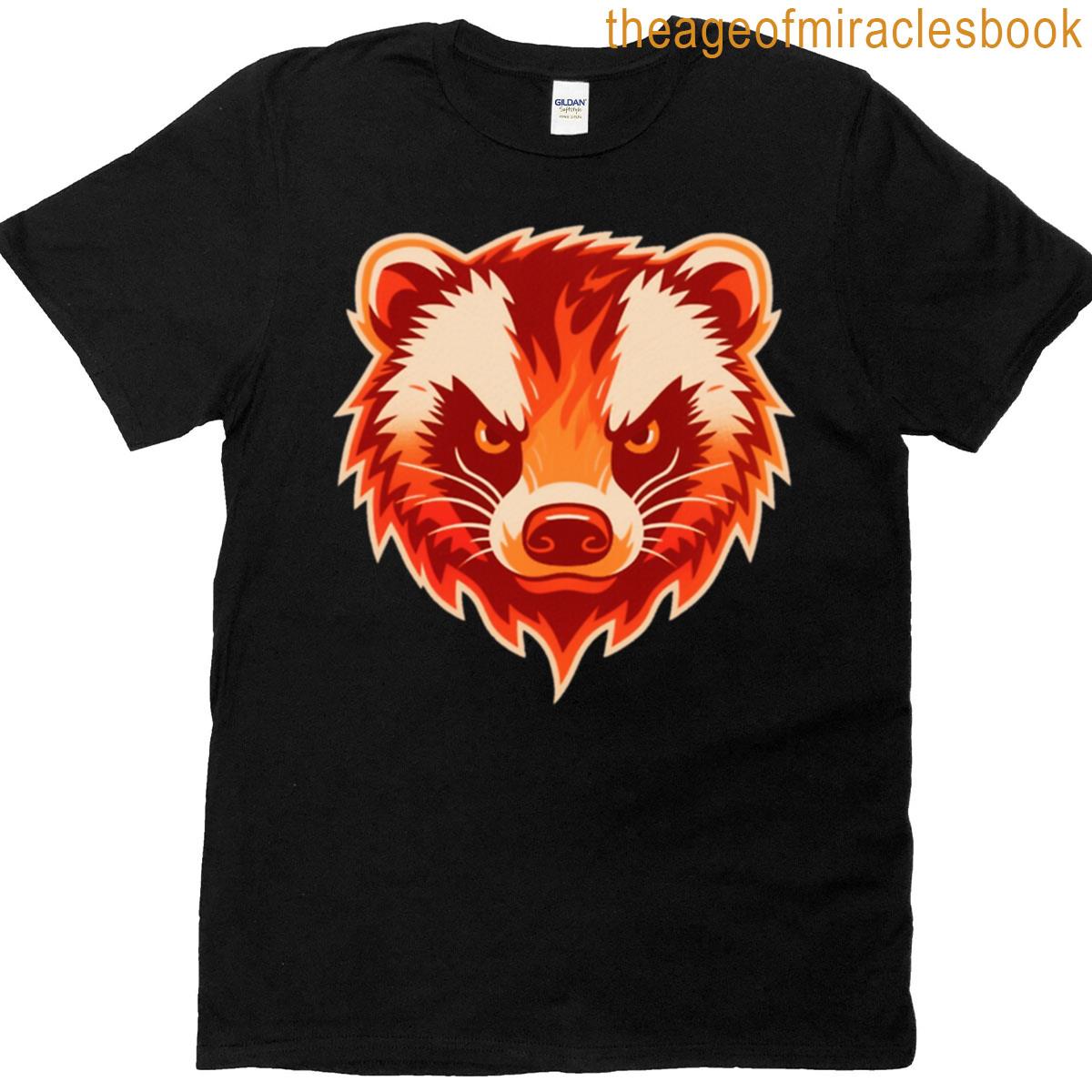 Angry Honey Badger Design T-shirt