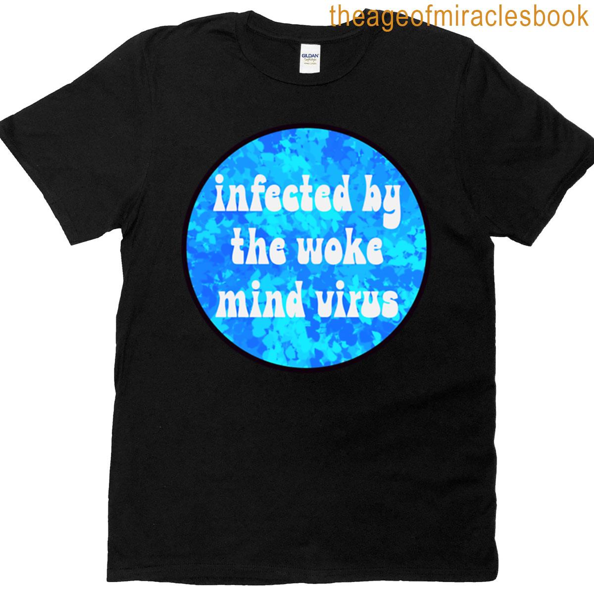 Blue Woke Mind Virus T-shirt