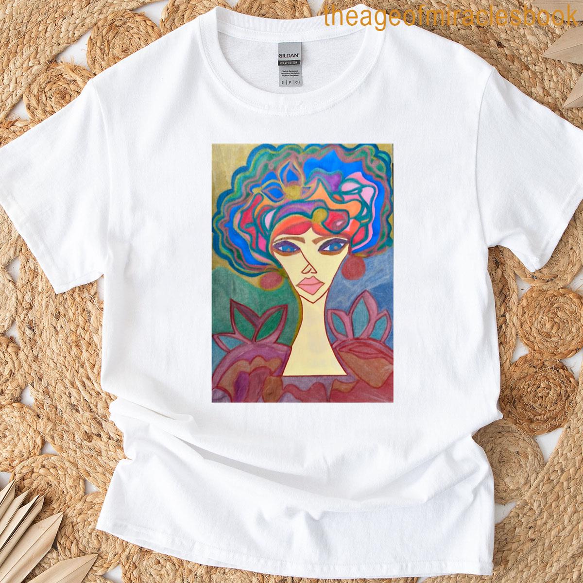 Boho Spirit-abstract Boho Portrait T-shirt