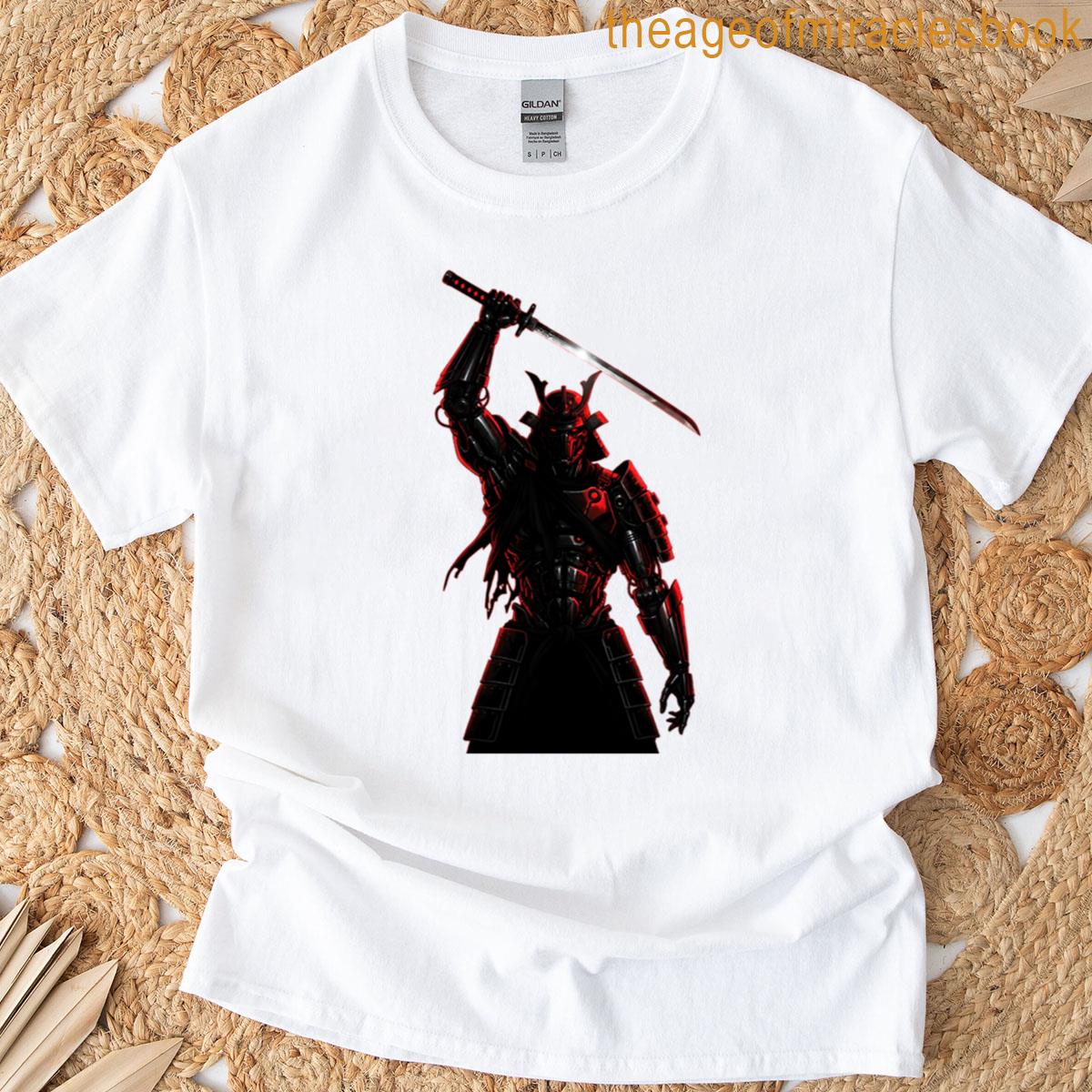Cyber Robot Red Samurai T-shirt