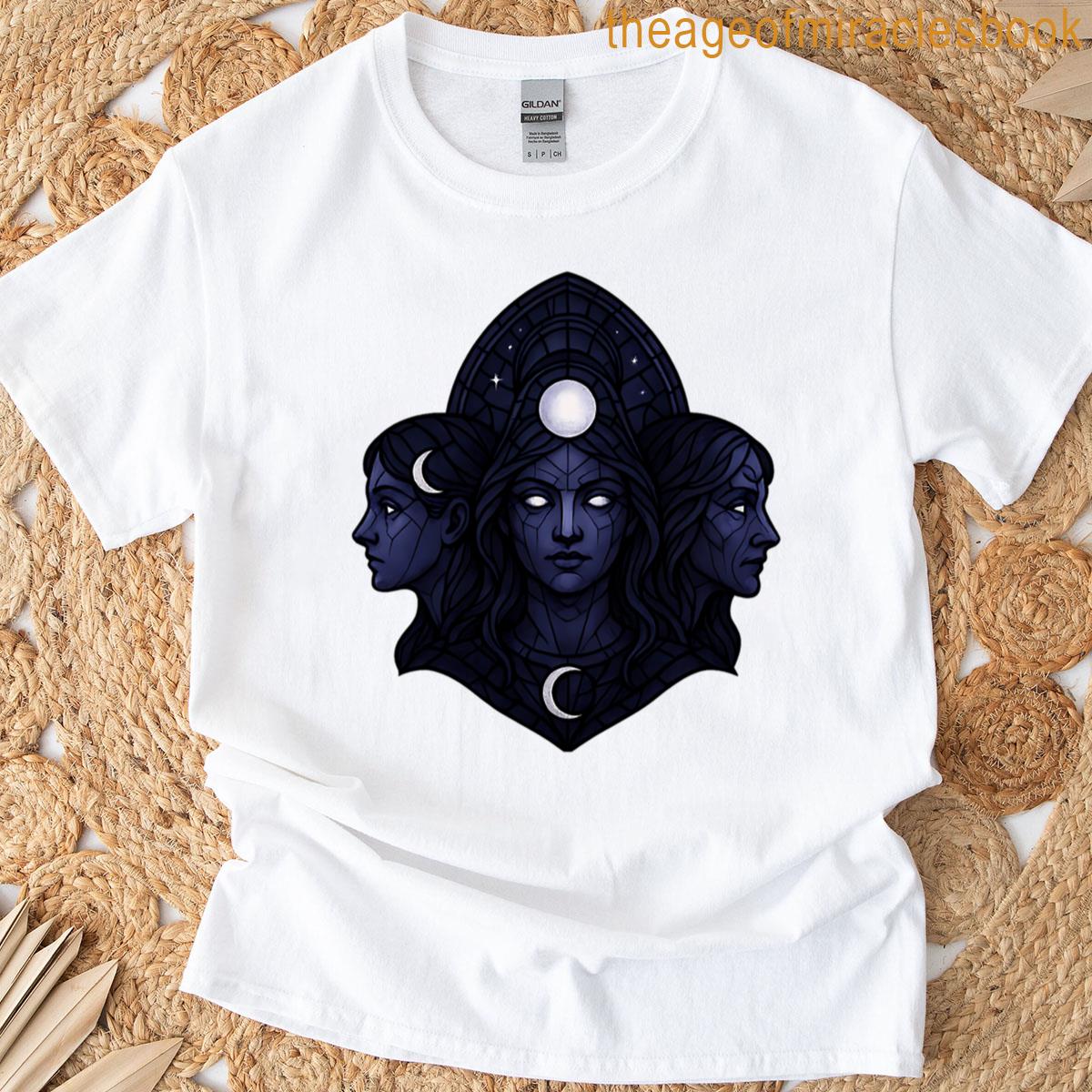 Gothic Moon Goddess – Triple Goddess Art T-shirt