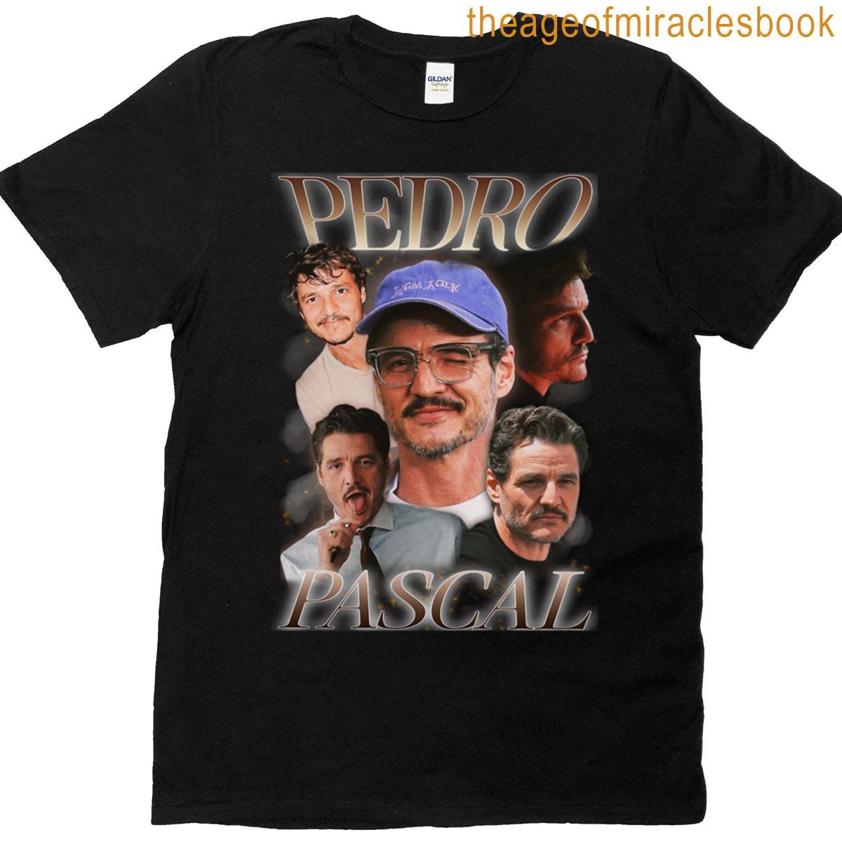 Pedro Pascal Graphic Retro Vintage Poster Actor T-shirt