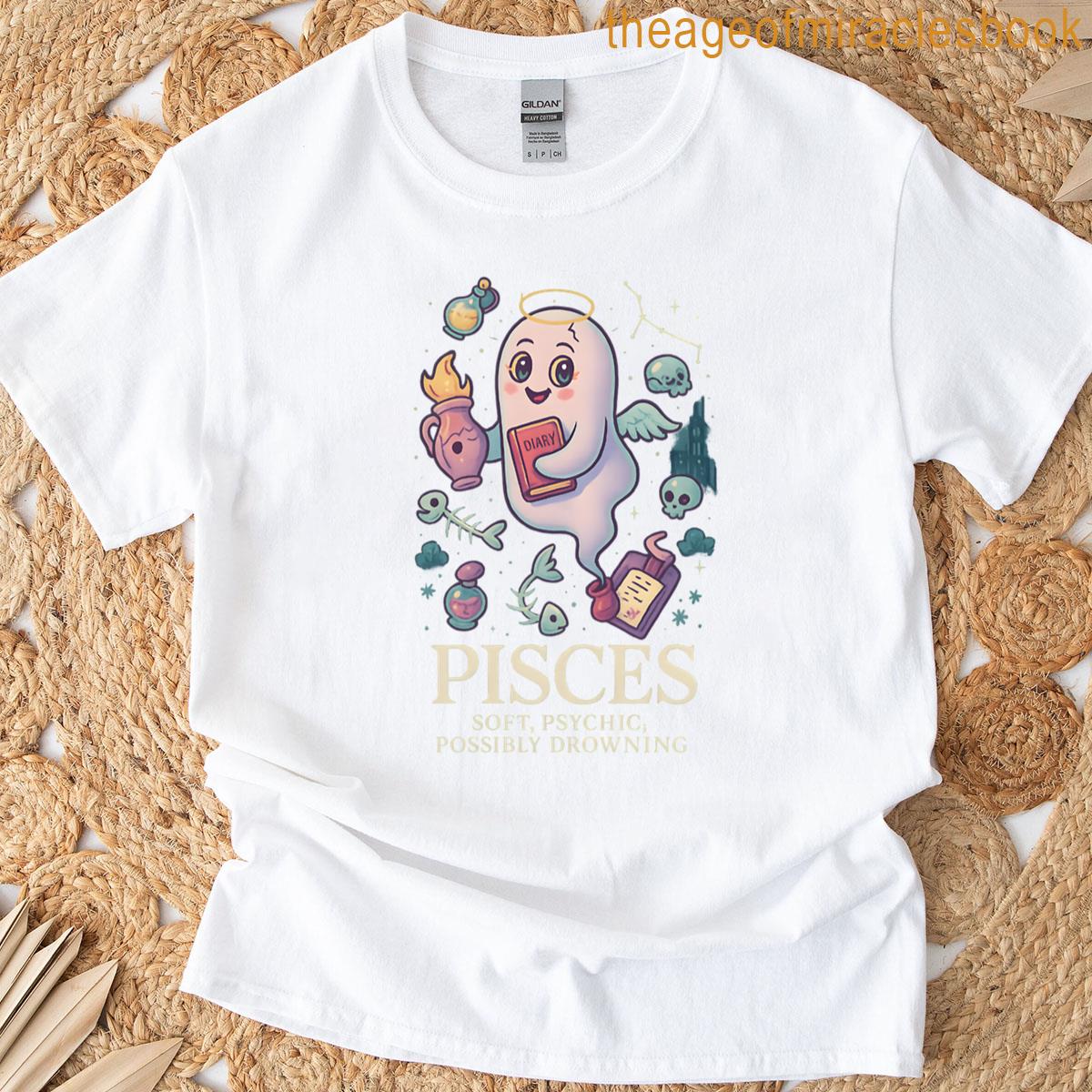 Pisces Ghost Soft Psychic Drowning T-shirt