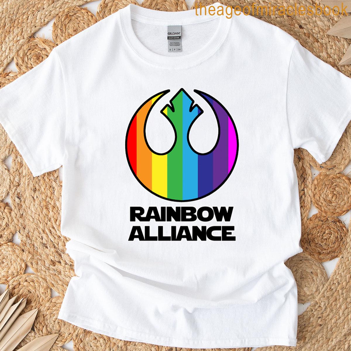 Rainbow Alliance Science Fiction Logo T-shirt