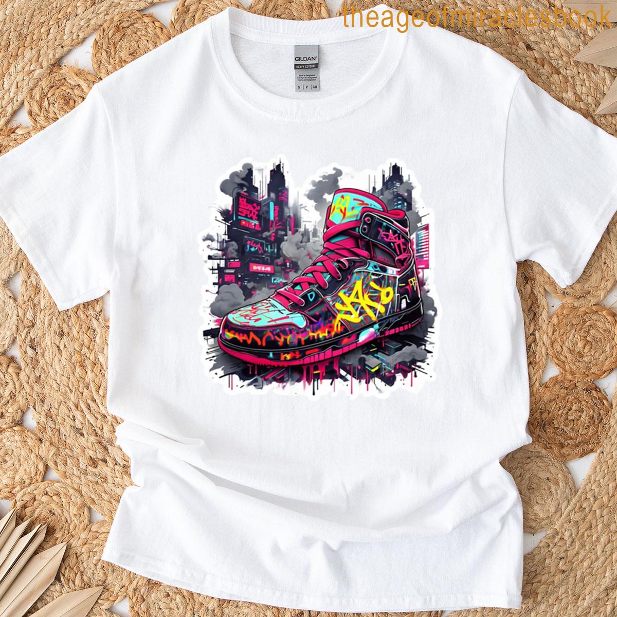 Retro Slam Sneaker Streetball Throwback T-shirt