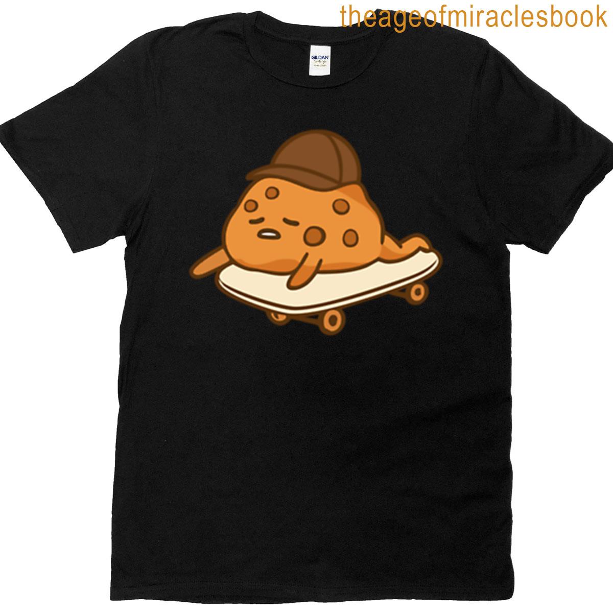 Tired Cookie On A Skateboard T-shirt