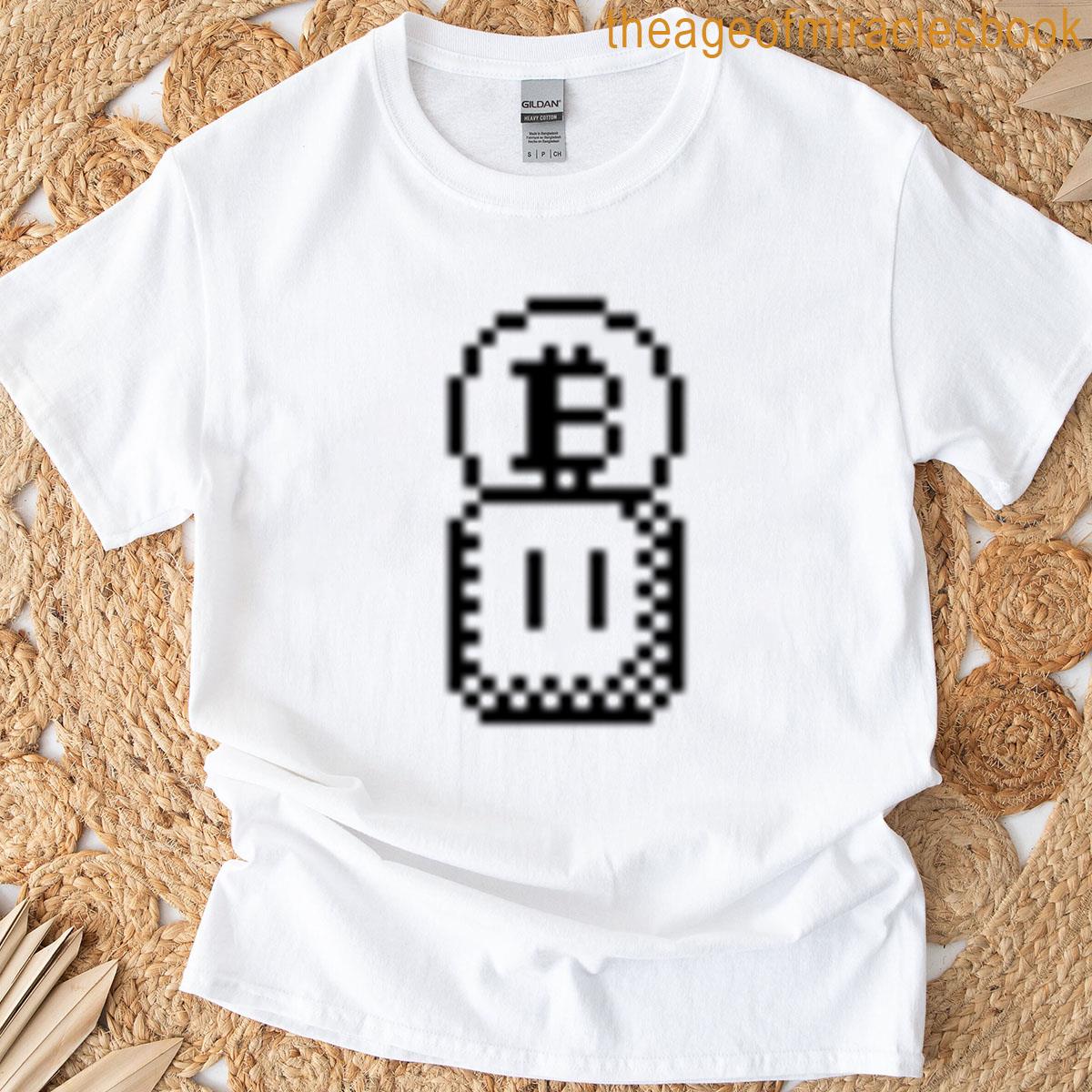 Bitcoin Gaming Black 8-bit T-shirt