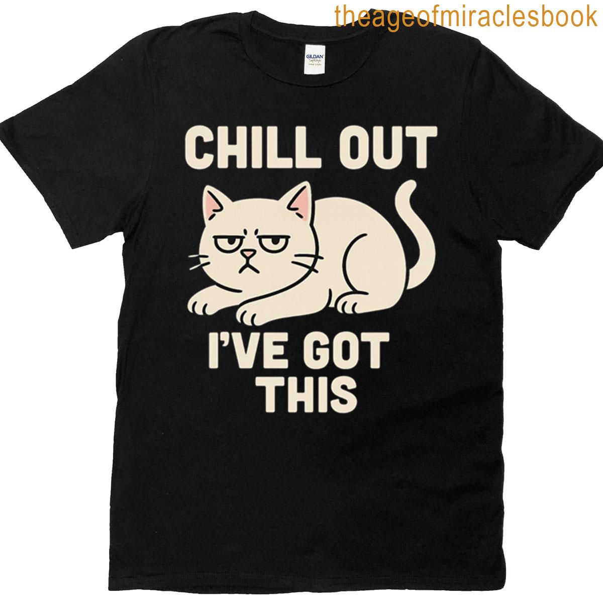 Chill Out Grumpy Cat Confidence Quote Premium T-shirt