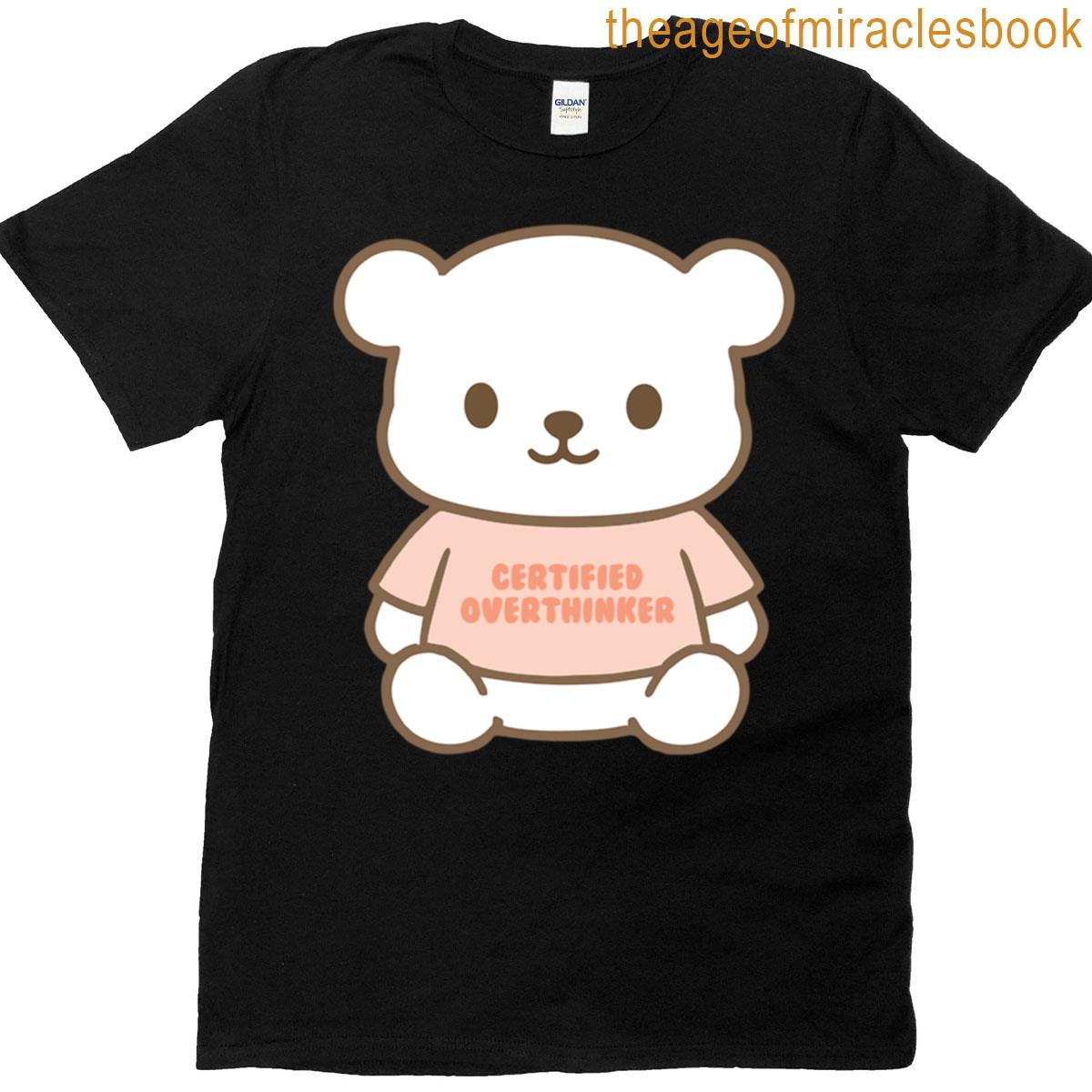 Cute Bear – Certified Overthinker Oversized T-shirt