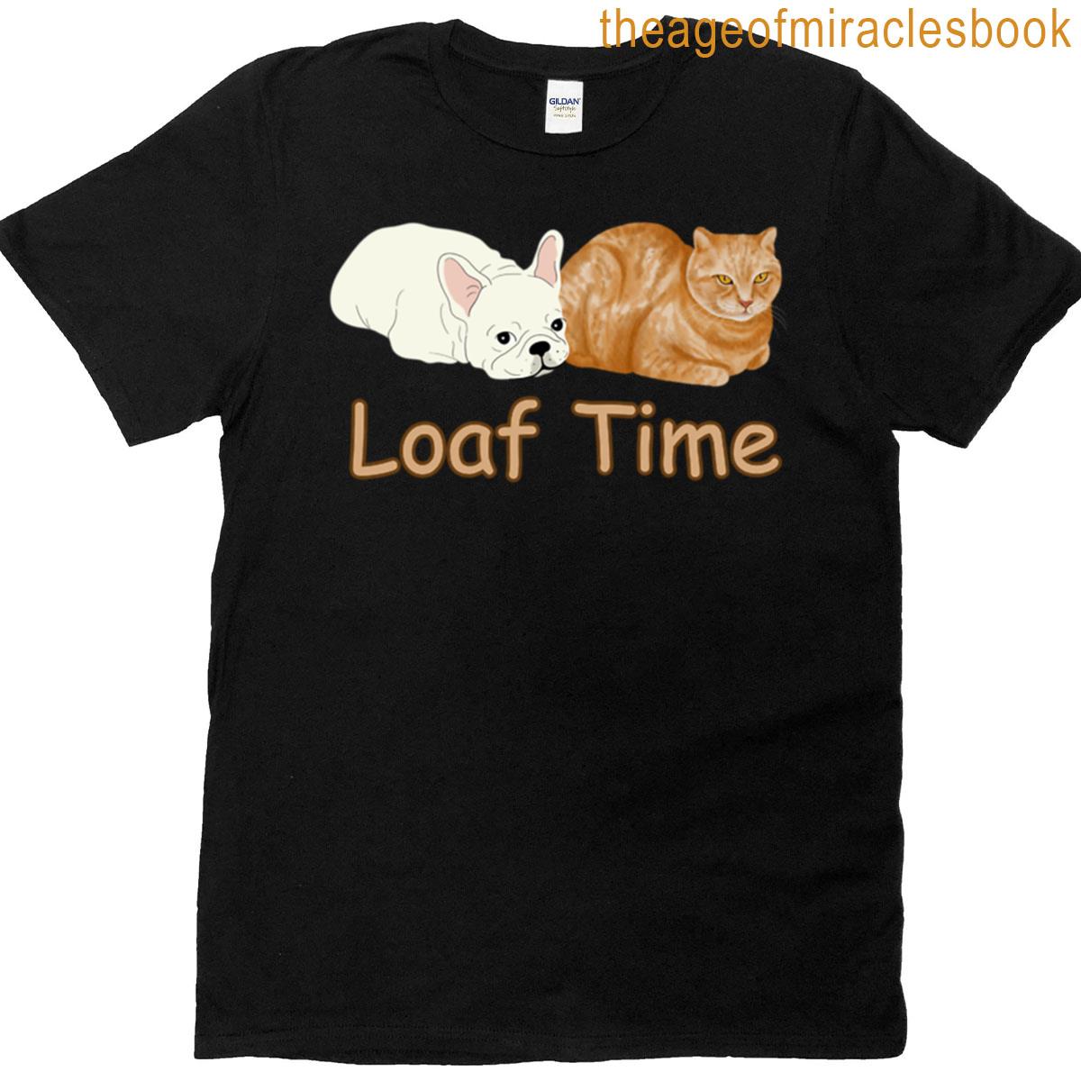Dog And Cat Loaf Time T-shirt