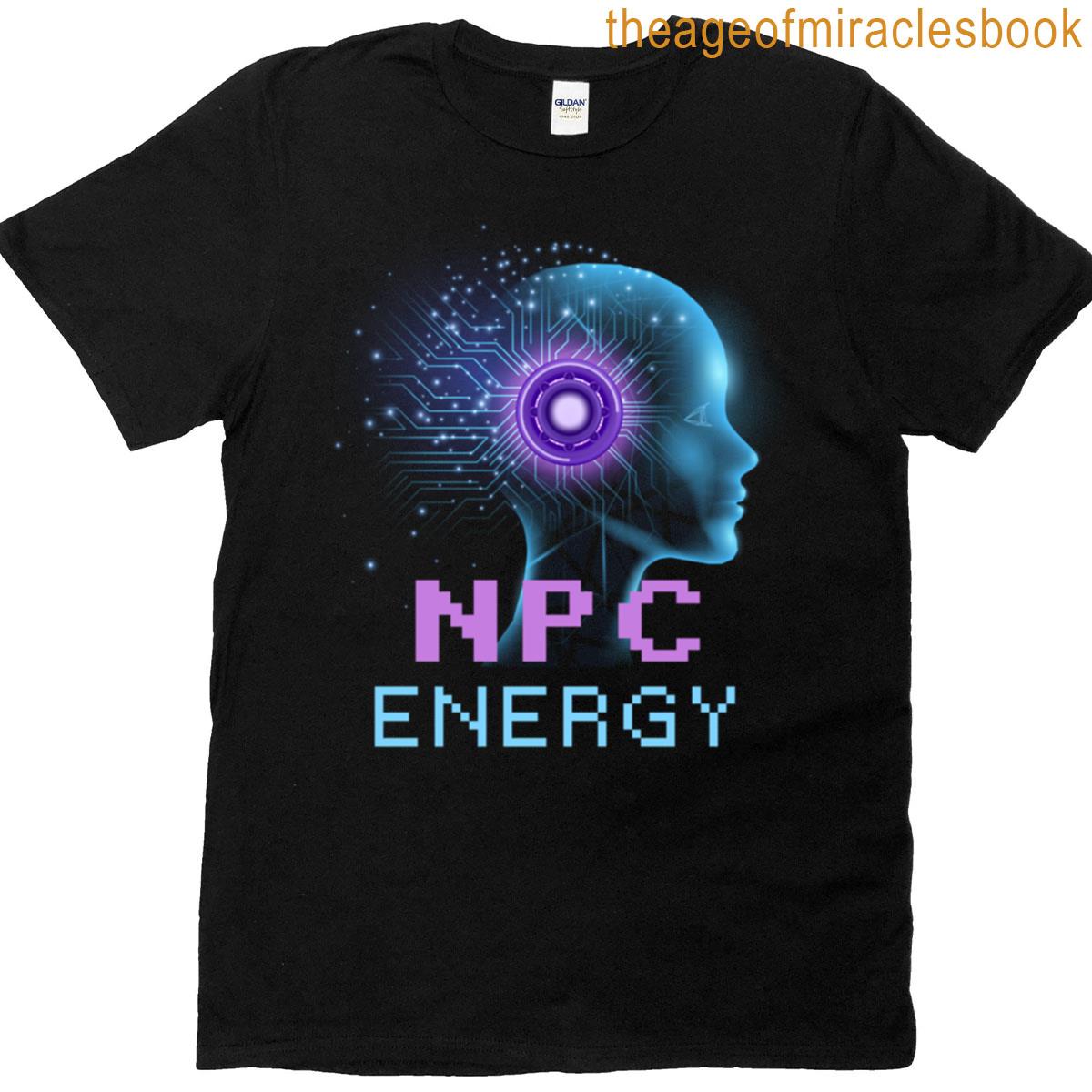 Npc Energy Ai Head Glitch Core T-shirt