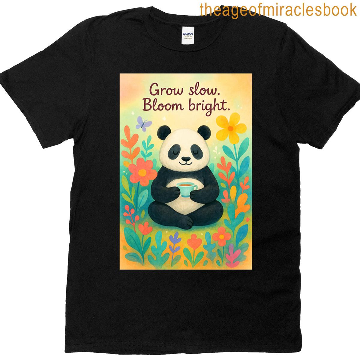 Peaceful Panda In Garden T-shirt