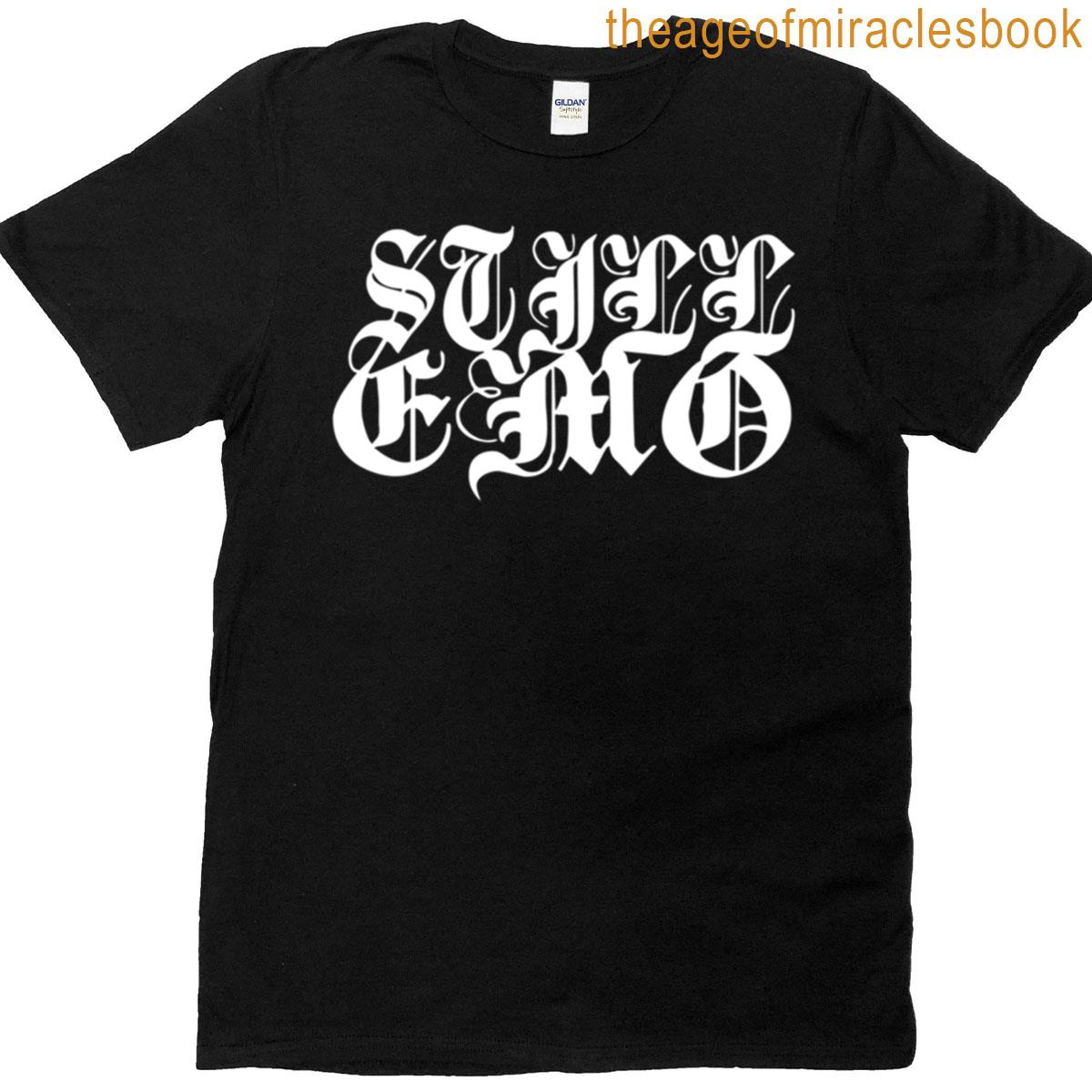 Still Emo Old English Elder Emo Design T-shirt