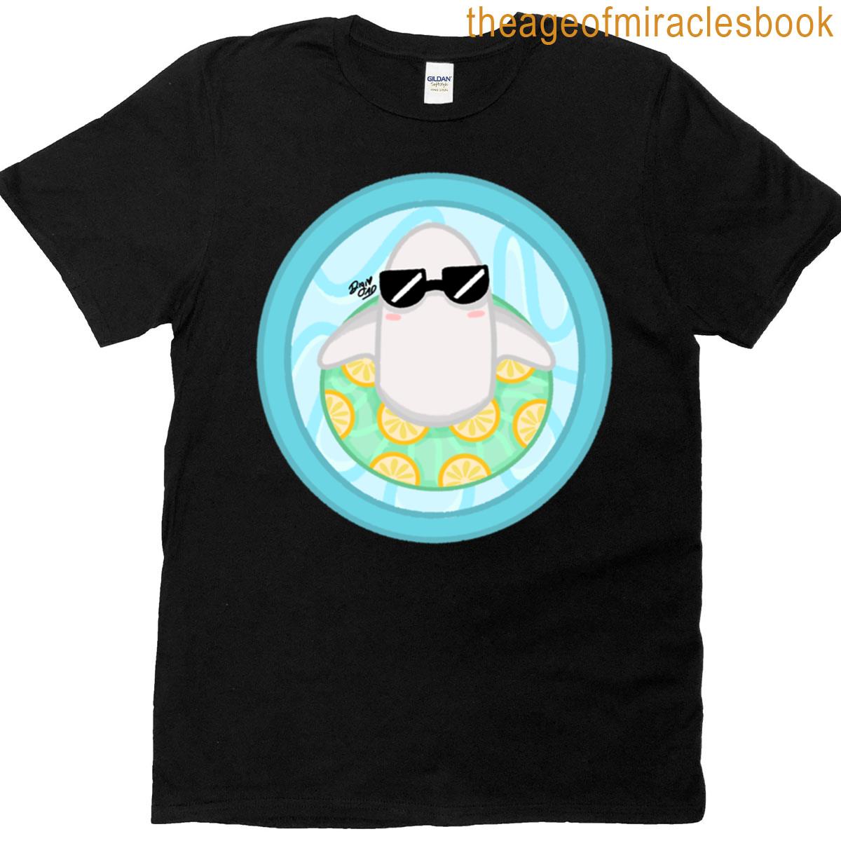 Summerween Ghost Pool Floaty Oversized T-shirt