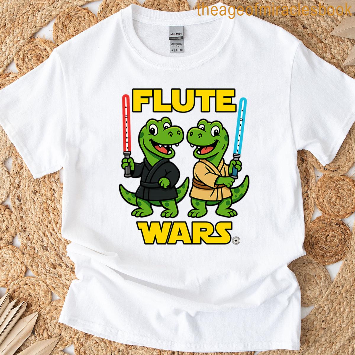 Flute Wars Dinosaur Oversized T-shirt