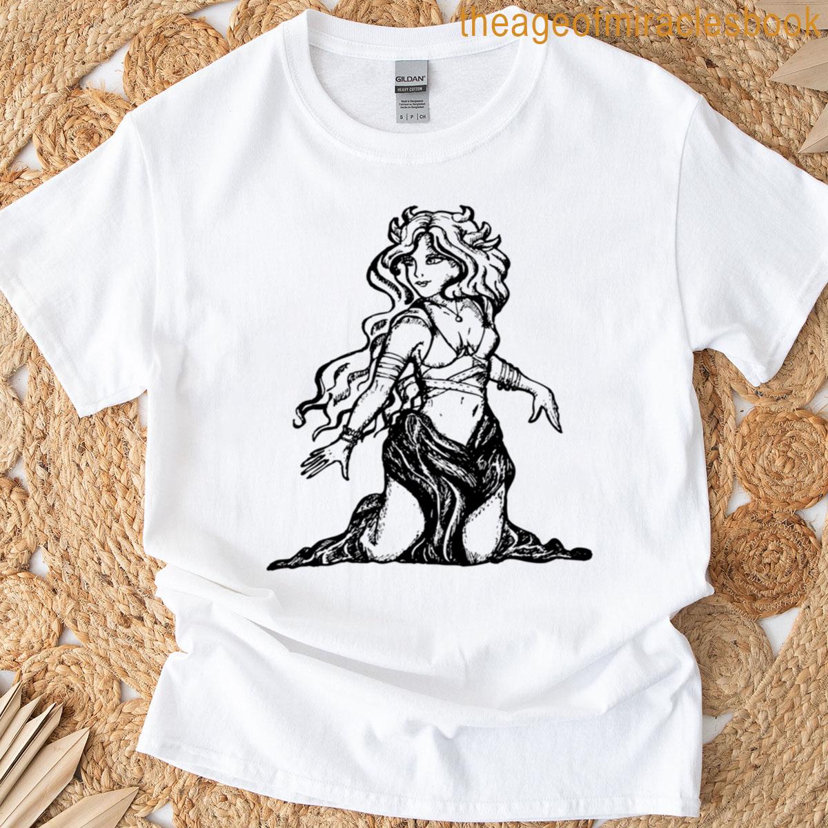 Hand Drawn Tattoo Style Bellydancer T-shirt