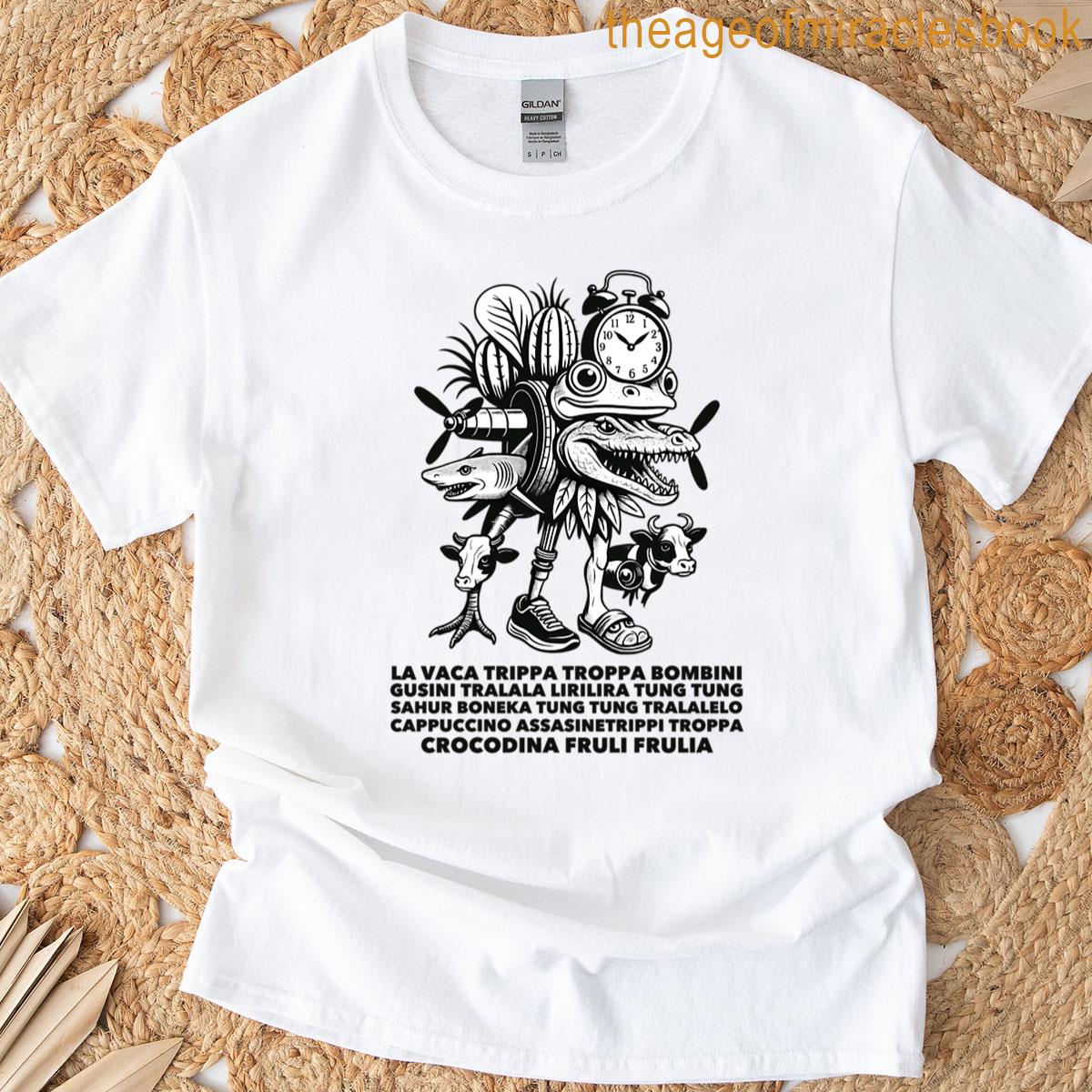 La Vaca Trippa Troppa Brainrot Squad T-shirt