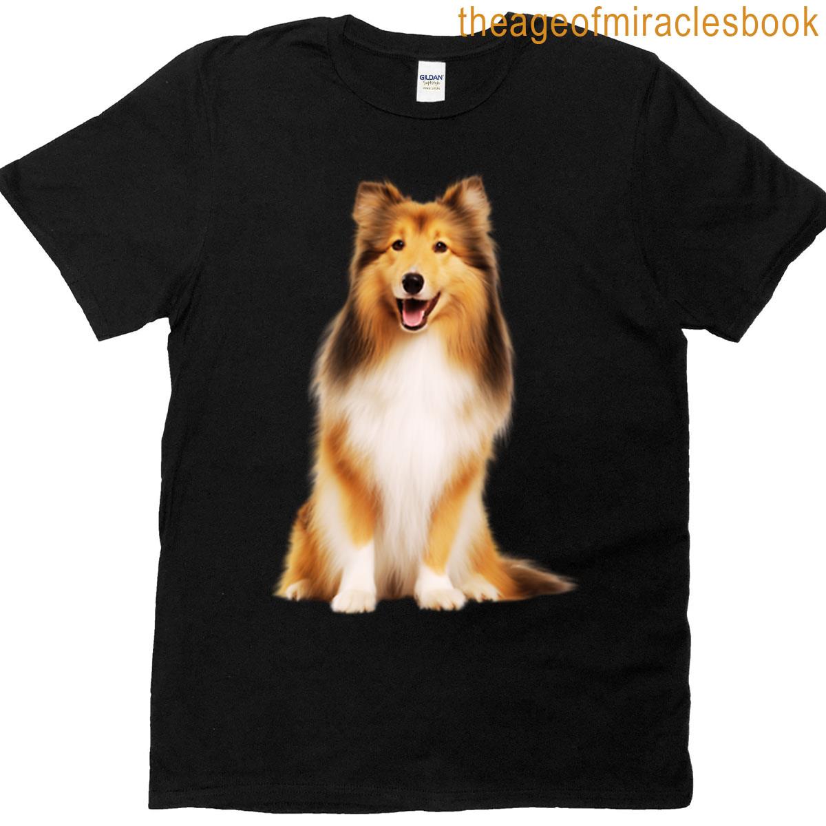 Cute Shetland Sheepdog Sitting T-shirt